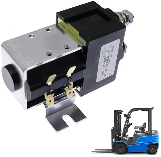 Alt view image 3 of 5 - 48V Contactor Solenoid Relay for Electric Forklift Vehicle Golf Cart Robot Wagon Replace SW180 SW180B-108