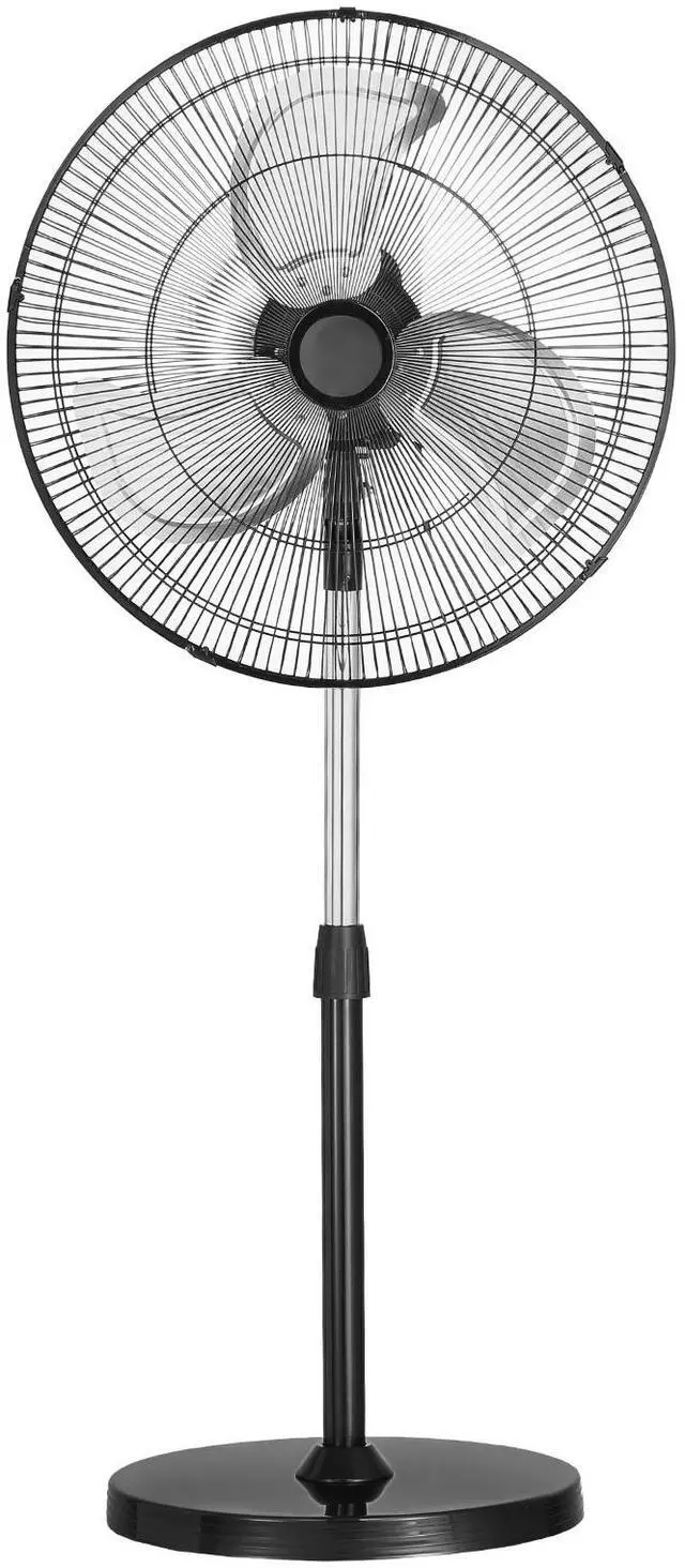 Main image of 18" Industrial Pedestal Fan 3-Speed Oscillating Fan with Adjustable Height