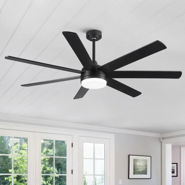 Main image of 72 In Farmhouse Ceiling Fan with Plywood Blades for Dining Room