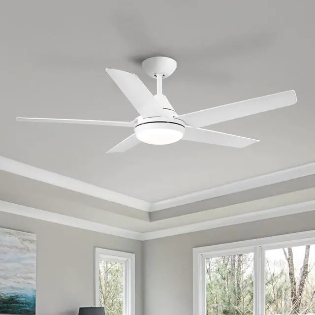 Main image of 48 In Intergrated LED Ceiling Fan with White ABS Blade