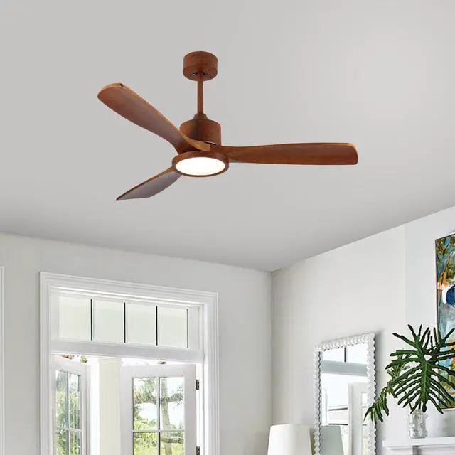 Main image of 36 inch Wood Ceiling Fans with Lights and Remote, Modern Low Profile Ceiling Fan with Light, 6 Speed, Reversible DC Motor, for Bedroom/Outdoor/Farmhouse/Patios