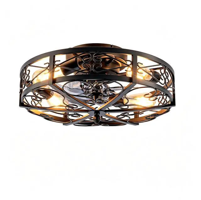 Main image of 20'' Mounting Type Ceiling Fan ,Reversible Motor, DC Remote Control,6 Speed Ceiling Fan,Timing, for Living Room, Bedroom, or Dining Room--NOT Included Bulbs