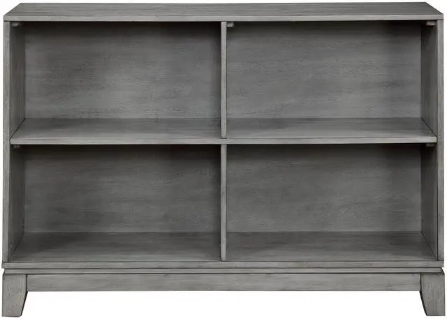Main image of Gray Finish 4-Shelf Bookcase Wooden Furniture 1pc