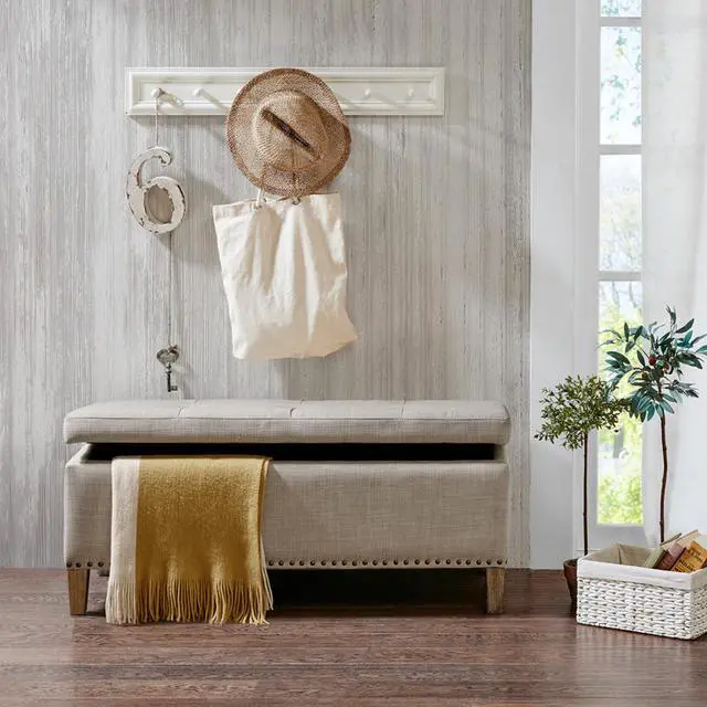 Alt view image 2 of 5 - Tufted Top Soft Close Storage Bench