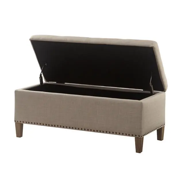 Alt view image 4 of 5 - Tufted Top Soft Close Storage Bench