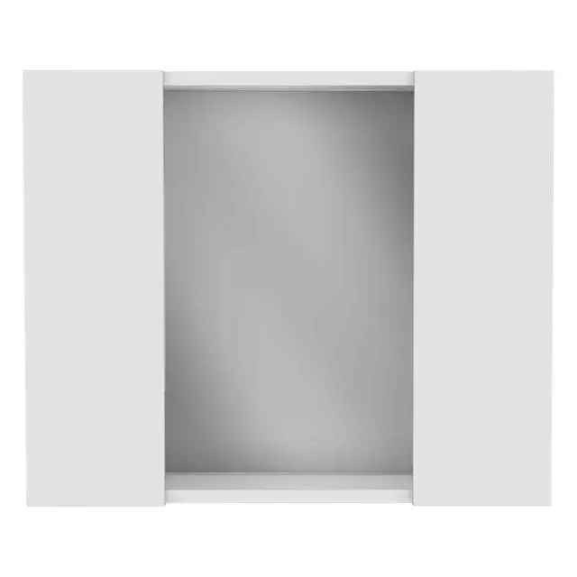 Alt view image 2 of 7 - Artemisa Medicine Cabinet, Double Door, Mirror, One External Shelf -White