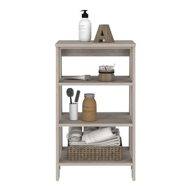 Alt view image 4 of 7 - St. Clair Linen Cabinet, Two Interior Shelves, Two Open Shelves, Single Door