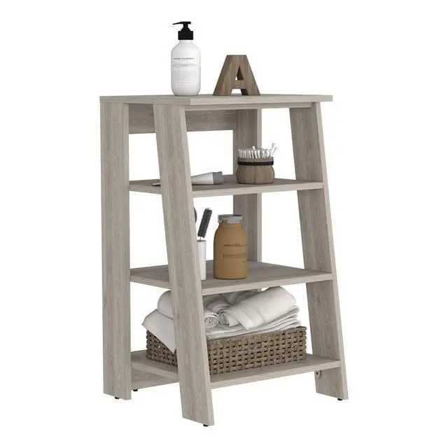 Alt view image 6 of 7 - St. Clair Linen Cabinet, Two Interior Shelves, Two Open Shelves, Single Door
