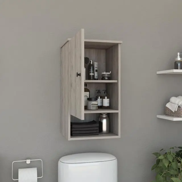 Alt view image 5 of 7 - St. Angelo Medicine Cabinet, Two Internal Shelves, Single Door, One Shelf