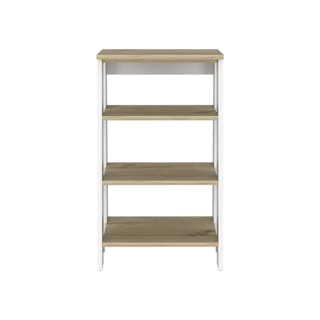 Alt view image 2 of 6 - St. Clair Linen Cabinet, Two Interior Shelves, Two Open Shelves, Single Door