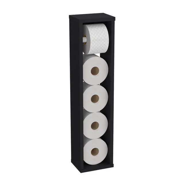 Alt view image 6 of 7 - Bali 28" High Toilet Paper Holder Narrow Shelf Organizer for Bathroom, Living Room, Kitchen