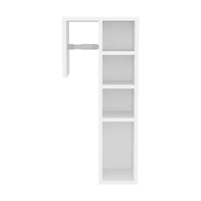Alt view image 2 of 7 - Lodi Freestanding Toilet Paper Cabinet With Slim Vertical Design And Storage Compartment