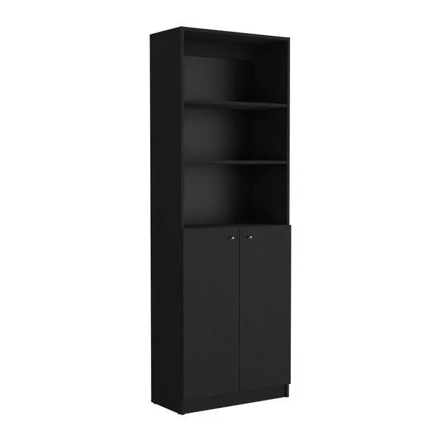Alt view image 5 of 6 - Dupree 2 Piece Home Bookcase set, 49" Wide with 9 Shelves , Living Room Black