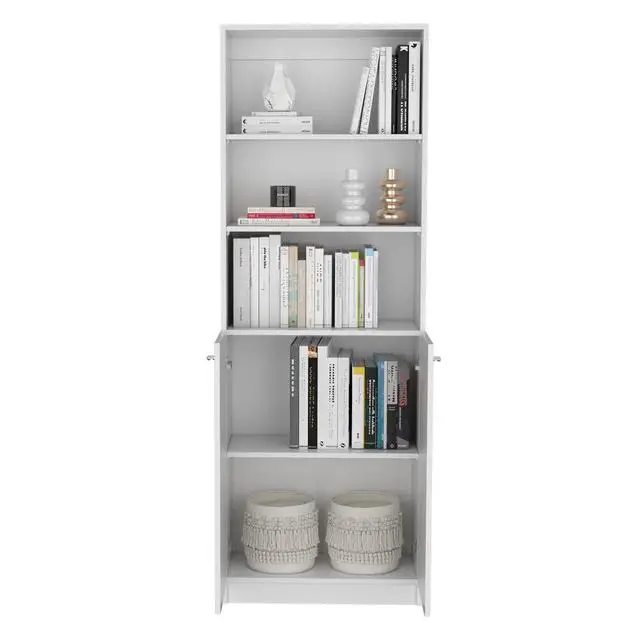 Alt view image 4 of 6 - Dupree 2 Piece Home Bookcase set, 49" Wide with 9 Shelves , Living Room White