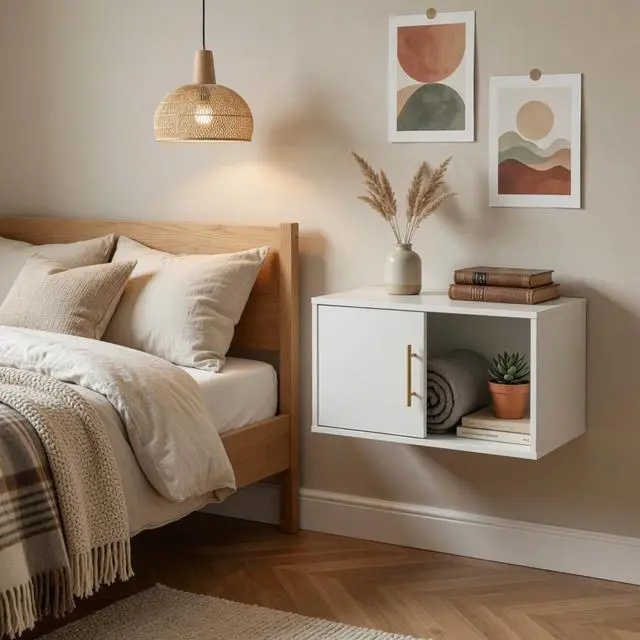 Alt view image 2 of 7 - 24" White Cube Storage Organizer w/ Sliding Door - Stackable Modular Bookshelf & Storage cabinet