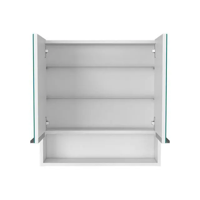 Alt view image 7 of 7 - Medicine Cabinet with Mirror Lexington,Three Internal Shelves, White Finish