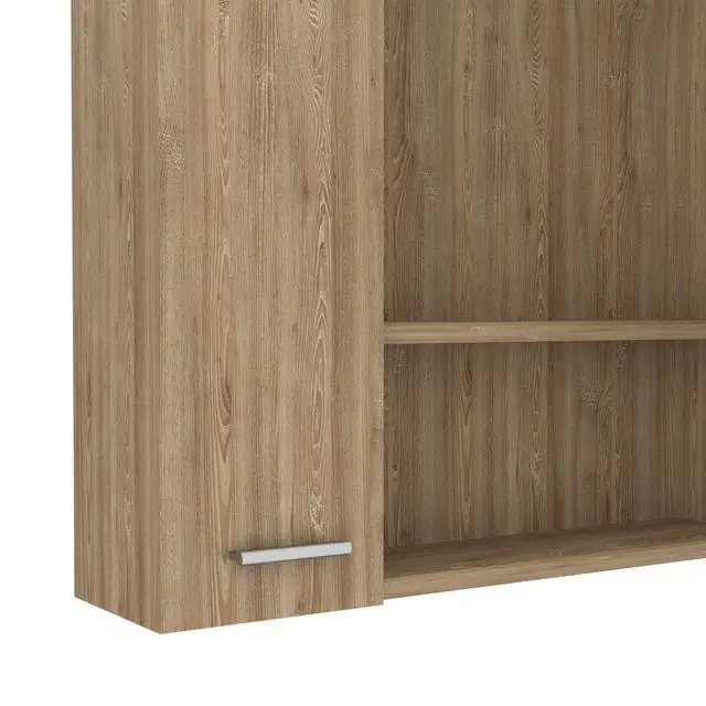 Alt view image 4 of 7 - Medicine Cabinet Prague, Four Internal Shelves, Single Door, Pine Finish