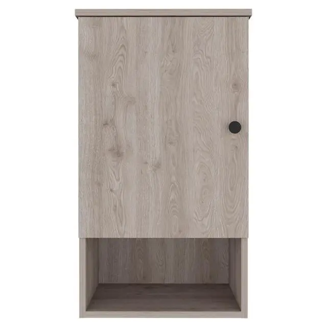 Alt view image 2 of 7 - Medicine Cabinet Porto, Two Internal Shelves, Light Gray Finish