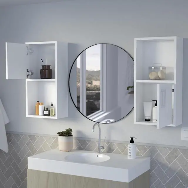 Alt view image 3 of 7 - Medicine Cabinet Florence, Bedroom, White
