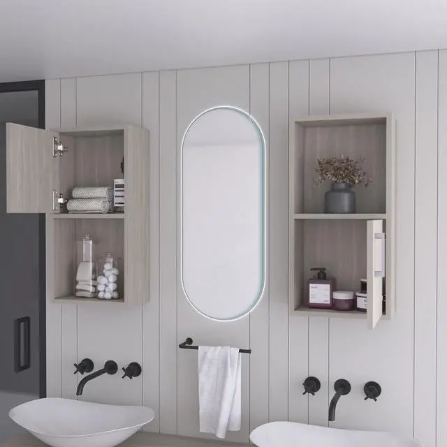 Alt view image 6 of 7 - Medicine Cabinet Florence, Bathroom, White Oak