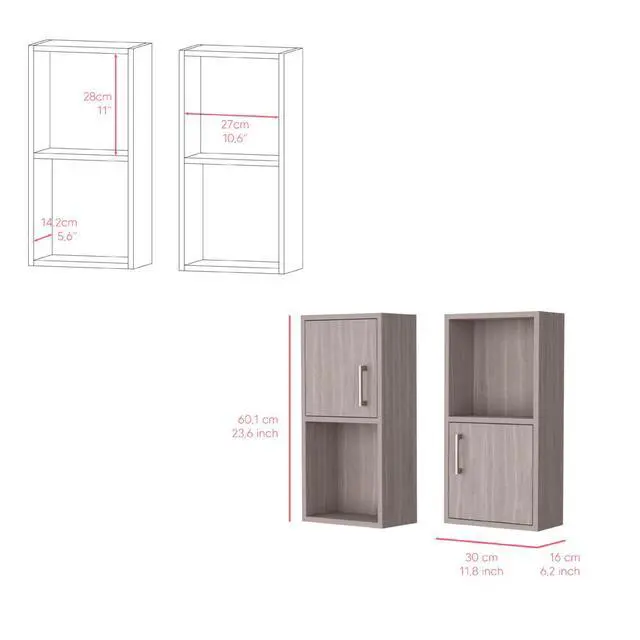 Alt view image 7 of 7 - Medicine Cabinet Florence, Bathroom, White Oak