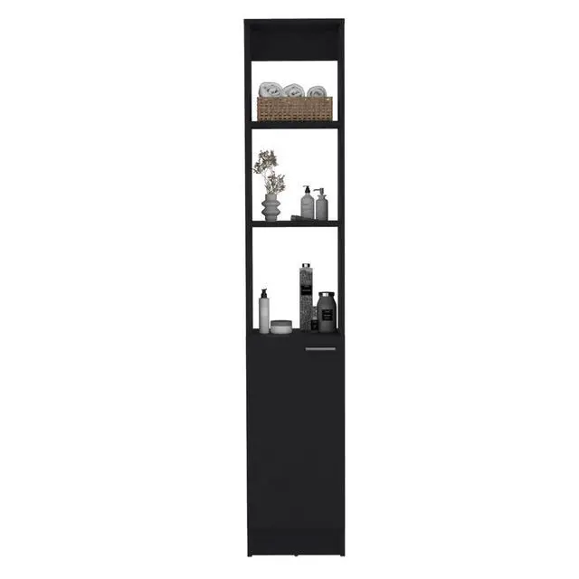 Alt view image 2 of 7 - Linen Cabinet Marion, Bathroom, Black