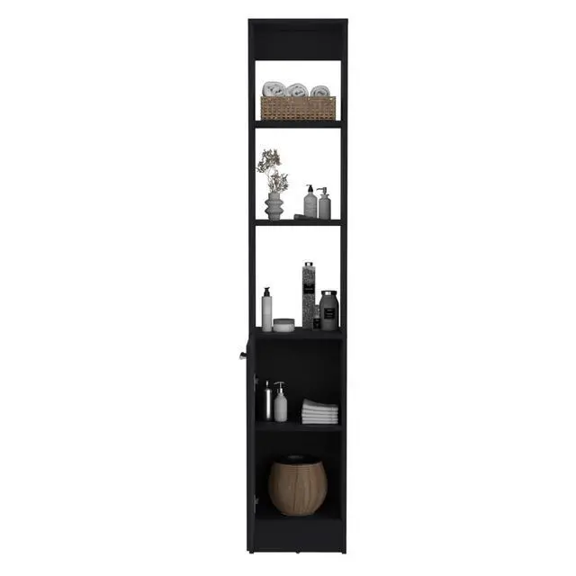 Alt view image 7 of 7 - Linen Cabinet Marion, Bathroom, Black