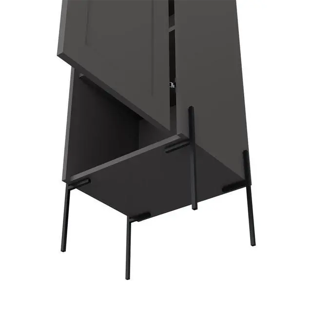 Alt view image 2 of 7 - Linen Cabinet Hopewell, Bathroom, Matt Gray