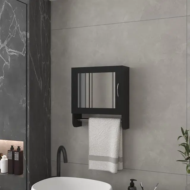 Main image of Medicine Cabinet Ulysses, Bathroom, Black