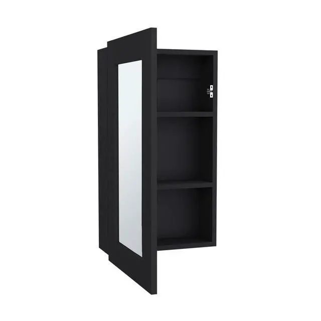 Alt view image 2 of 7 - Medicine Cabinet Sanford, Bathroom, Black