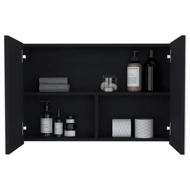 Alt view image 3 of 7 - Medicine Cabinet Mansfield, Bathroom, Black