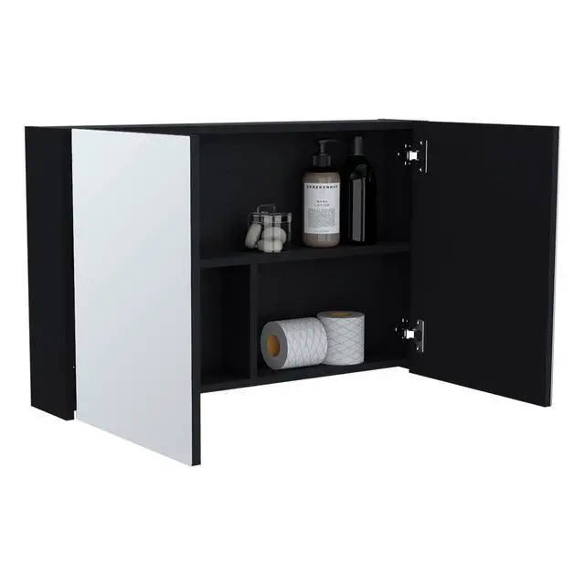 Alt view image 4 of 7 - Medicine Cabinet Mansfield, Bathroom, Black