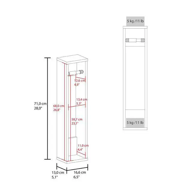 Alt view image 7 of 7 - Toliet Paper Holder Magna, Bathroom, White