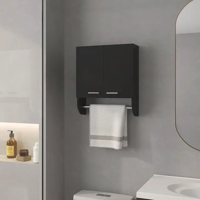 Main image of Medicine Cabinet Riley, Bathroom, Black