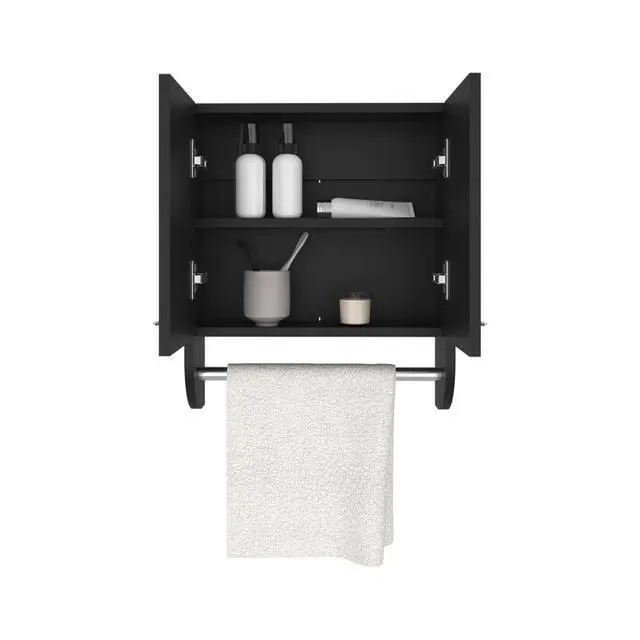 Alt view image 2 of 7 - Medicine Cabinet Riley, Bathroom, Black