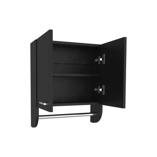 Alt view image 4 of 7 - Medicine Cabinet Riley, Bathroom, Black