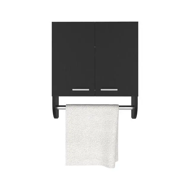 Alt view image 7 of 7 - Medicine Cabinet Riley, Bathroom, Black