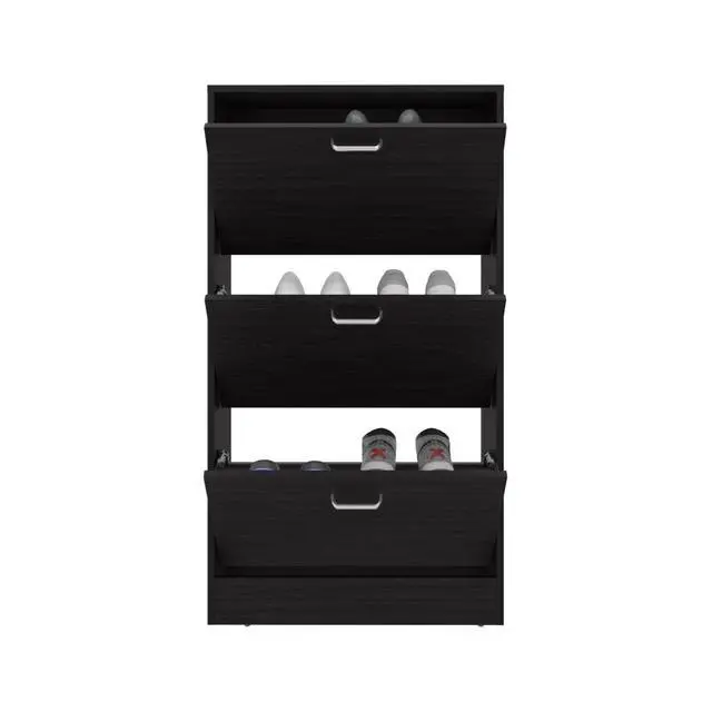 Alt view image 2 of 7 - Hesston Shoe Rack Organizer, Badroom, Black