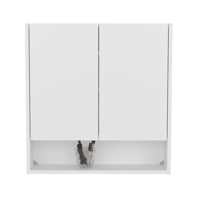 Alt view image 5 of 7 - Hickory Double Door Medicine Cabinet, Ideal for Bathroom Storage