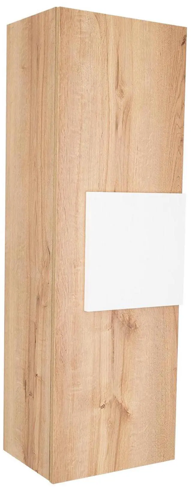 Main image of Medicine 38"H Single Door Cabinet, Three Shelves, Light Oak / White