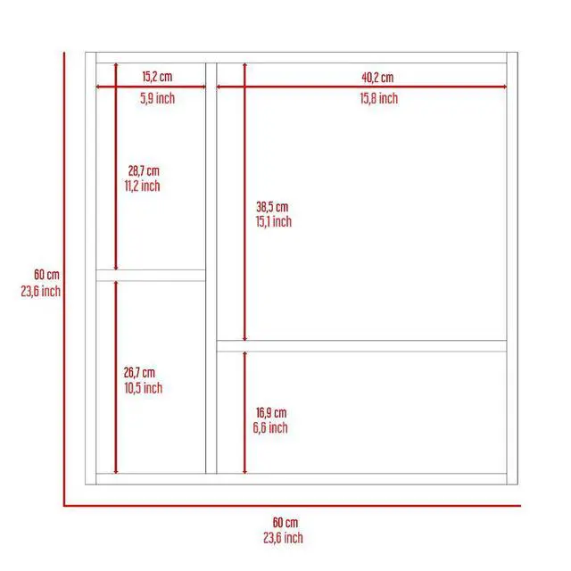 Alt view image 7 of 7 - Medicine Double Door Cabinet 23" H,Four Interior Shelves, Light Gray