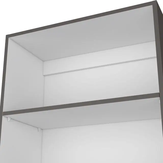 Alt view image 6 of 7 - Vinton 4-Tier Bookcase with Modern Storage for Books and Decor, Matt Gray / White
