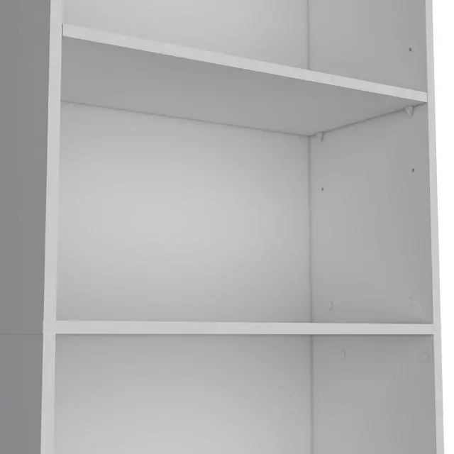 Alt view image 6 of 7 - Vinton 4-Tier Bookcase with Modern Storage for Books and Decor, White