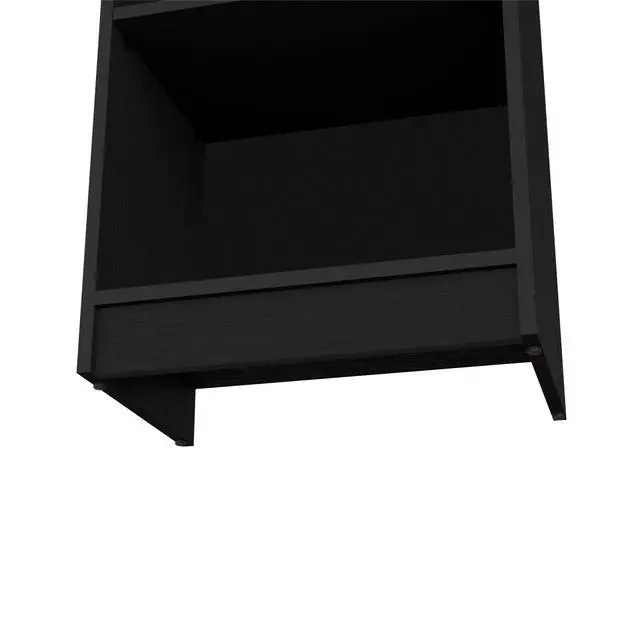 Alt view image 6 of 7 - Bookcase Compact Bookshelf with Multiple Shelves, Black