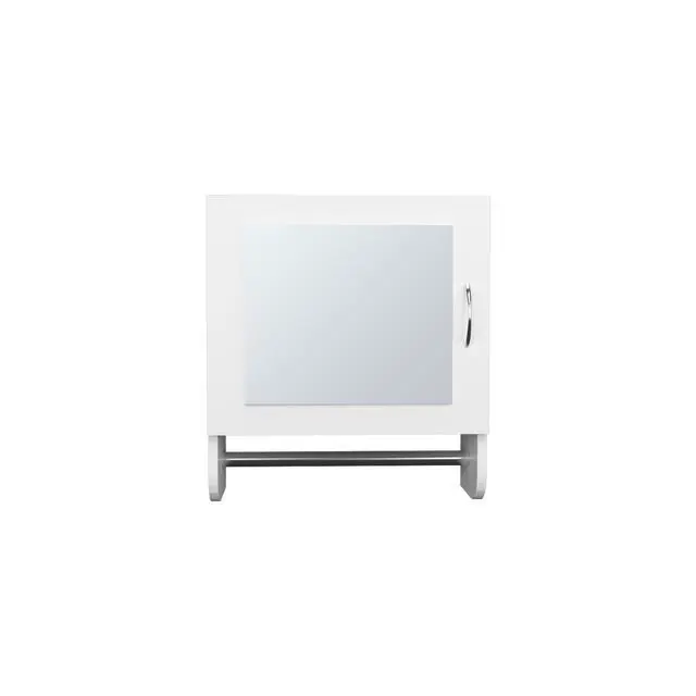 Alt view image 4 of 7 - Medicine Cabinet 19.70" H, with 1 Door, 2 Shelves, 1 Mirror, White