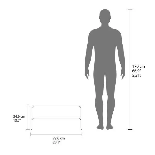 Alt view image 7 of 7 - Shoe Rack 13.7" H, with 2 Shelves, Black