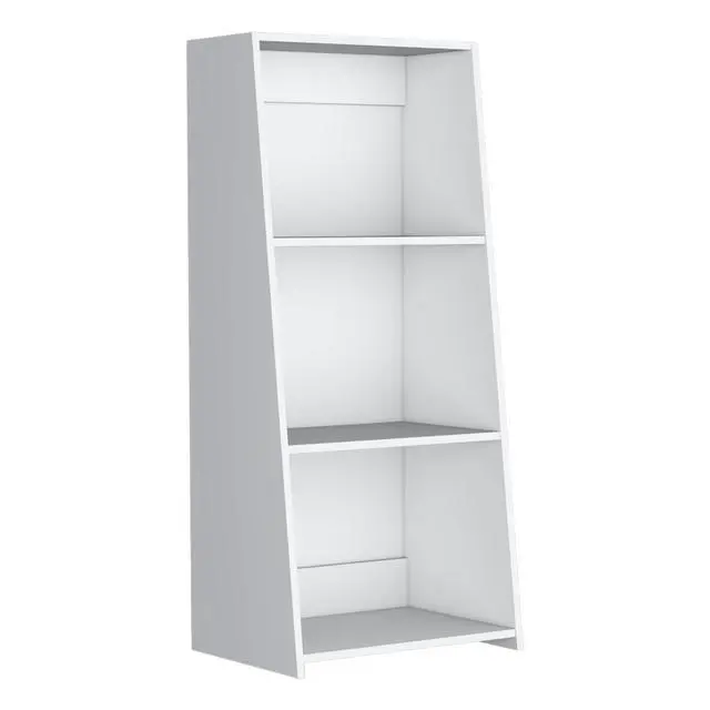 Alt view image 2 of 7 - Bookcase 47" H, 3 shelves, White