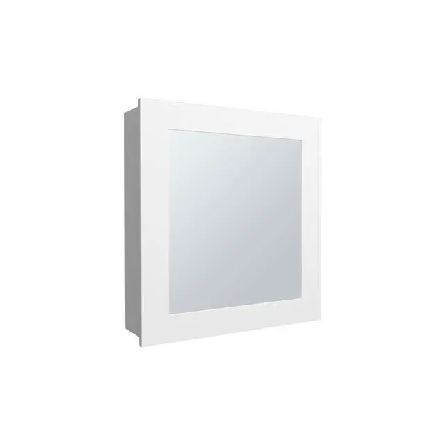 Alt view image 6 of 7 - Medicine Cabinet 20.5" H, with 2 Shelves, 1 Door, and 1 Mirror, White