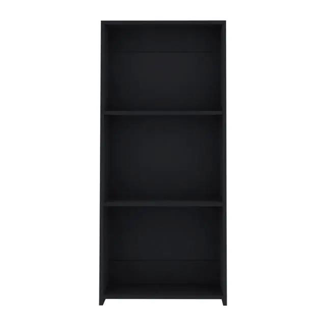 Alt view image 5 of 7 - Bookcase 47" H, 3 shelves, Black