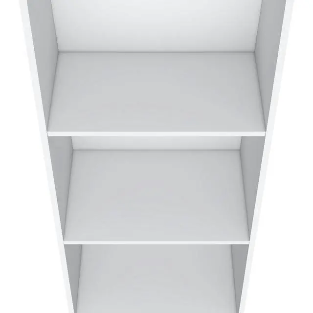 Alt view image 7 of 7 - Bookcase 47" H, 3 shelves, White
